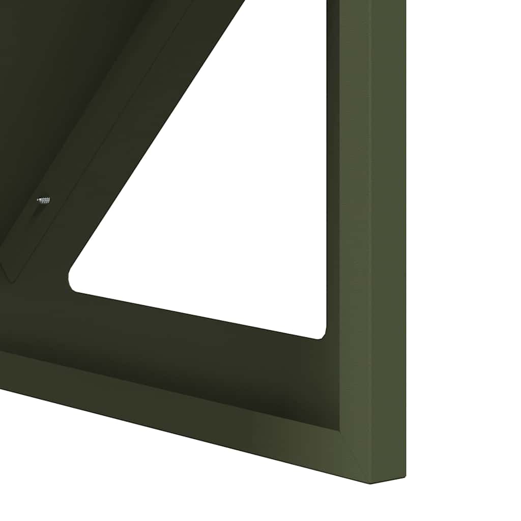 Animal Feed Troughs Olive Green 108 X 50 X 28 Cm