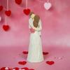 Romantics Loving Elderly Couple Figurine Resins Anniversary Statue Valentines Day Figures Gift for Parent Grandparents