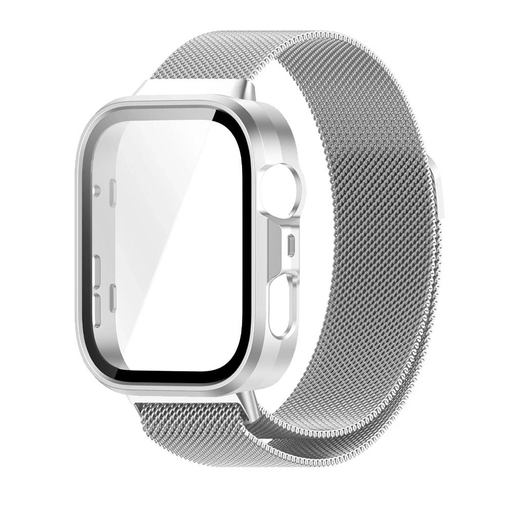 PC-Gehäuse + Metall-Mailänder Armband für Huawei Watch Fit 3/4/4 Pro Displayschutz-Stoßfänger Bequemes Armband für Huawei Watch Fit 4 Pro