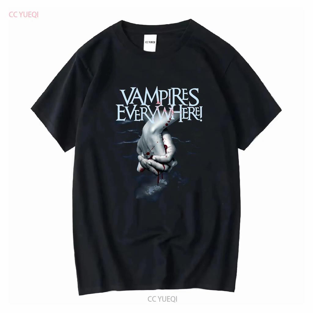 Vintage Y2K Vampires Everywhere T Shirt Size Large Band Tour Metalcore Goth Rock vintage Washed Unisex Top For Everyday Wear