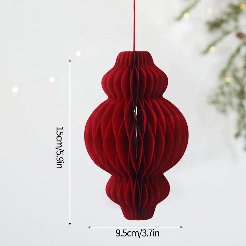 3D Paper Honeycomb Ball Santa Tree Hanging Pendant Christmas Hanging Ornament Lantern New Year Navidad Wedding Decor Supplies
