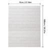 70cmX1m Waterproof Self-adhesive 3D Brick Patterned Wallpaper with Solid Color for Living Room Wall Stickers