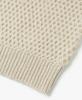 Le Mad Two-Tone Waffle Wool Round Knit - Cream