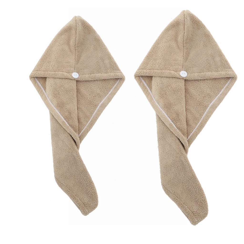 Drying Hair Towel Dry Hair Cap Microfiber Hair Drying Wrap Strong Water Absorbent Triangle Shower Hat Wiping Hair Towel Tool