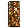 Leaves Fall Fox Pumpkin Case For Samsung Galaxy A24 A12 A14 A32 A50 A70 A20E A20S A10S A22 A30 A40 A34 A54 A42 A52 5G A72 Cover