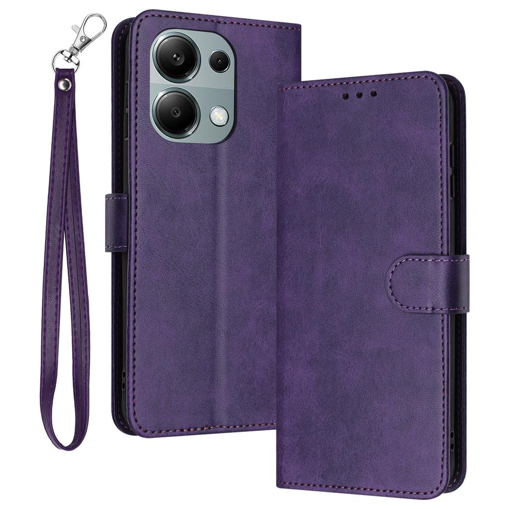 For Xiaomi Redmi Note 13 Pro 4G/Poco M6 Pro 4G Case Leather Wallet Anti-fall Smartphone Cover
