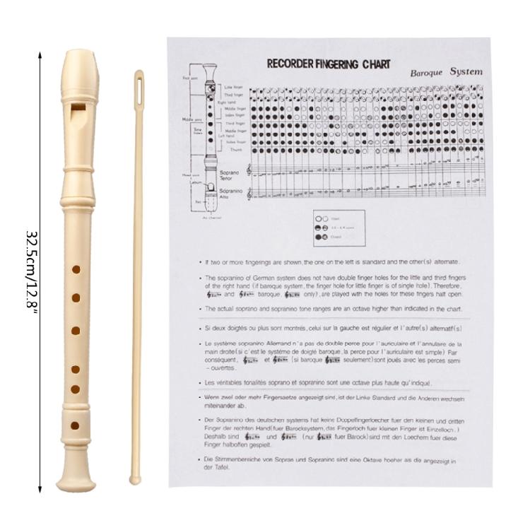 Soprano Recorder Hole 6/8 Hole C Key Descant Recorder German Style Treble Flute