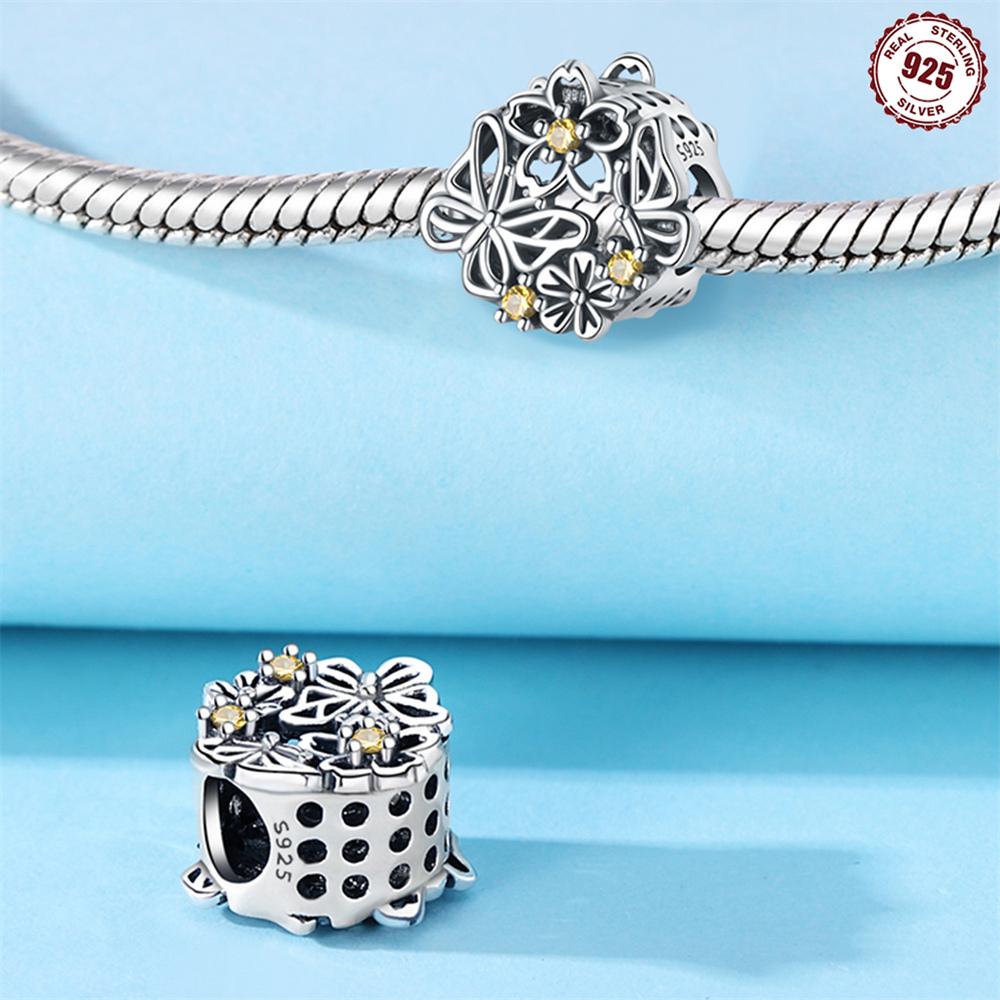 Authentischer Kupfer Schmetterling Charm Perlen Charms Lila Perlen Charms Kompatibel Mit Armbändern Halsketten Zubehör Perlen Schmuck Damen Feiner Schmuck Geschenk