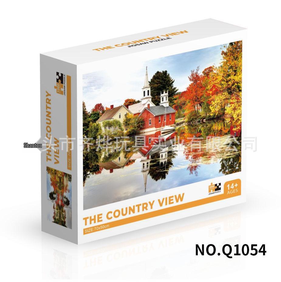 Qiwan 1000-Piece Animal & Landscape Jigsaw Puzzles for Adults & Kids