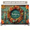 One background banner, Thanksgiving autumn leaf decorative fabric wall decoration, polyester fabric, party decoration