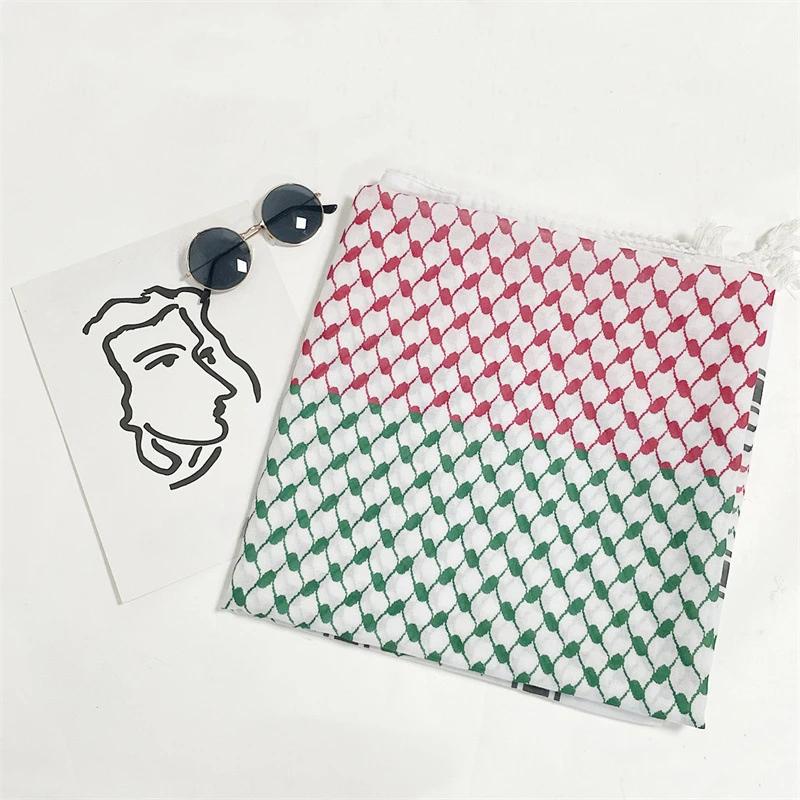 Arab Head Scarf Keffiyeh Middle Desert Shemagh Wrap Muslim Headwear Arabian Costume Scarf For Man