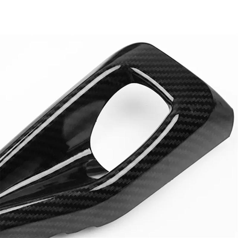 Car Styling Fog Light Cover Fog Lamp Eyebrow Trim Strips for Ford Focus MK4 2019+,Carbon Fiber Pattern