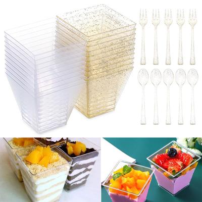 Jelly Party Supplies Transparent Bakeware Pastry Tools Dessert Cup Mousses Disposable Cups