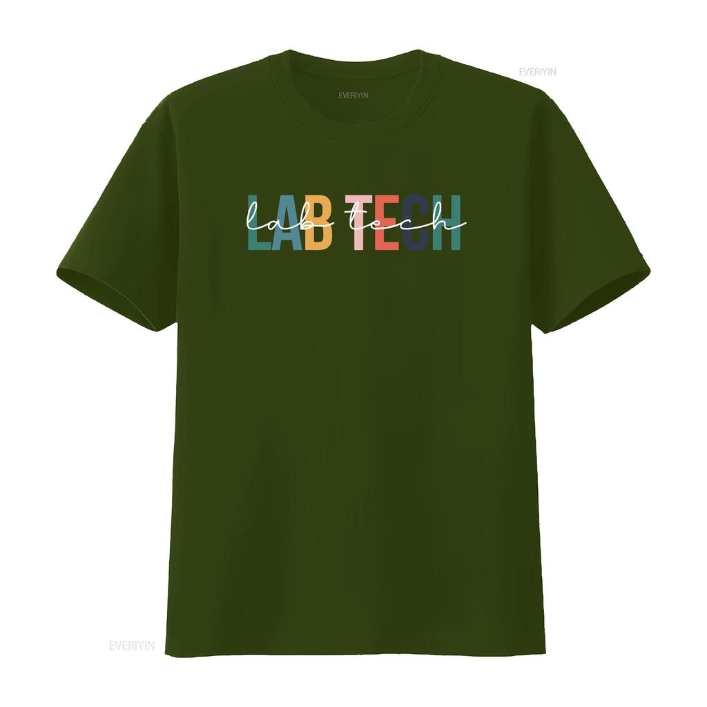Lab Tech T Shirt Medical Laboratory Science Microbiologist Life Vintage Breathable Top For Everyday Wear Unisex Fashion