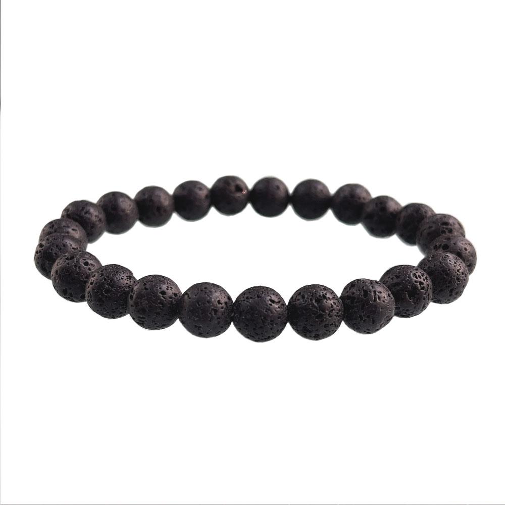 

Natural Stone Beaded Bracelet 6-10mm Stretch Yoga Jewelry - Tiger Eye Turquoise Agate Jasper Healing Bangles for Women Men 6mm 18cm