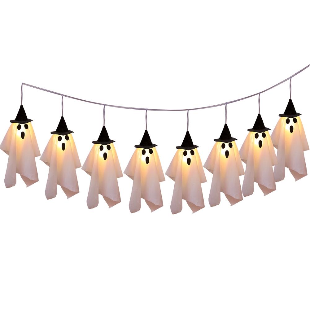 Halloween Ghost LED String Lights Decorative Setting
