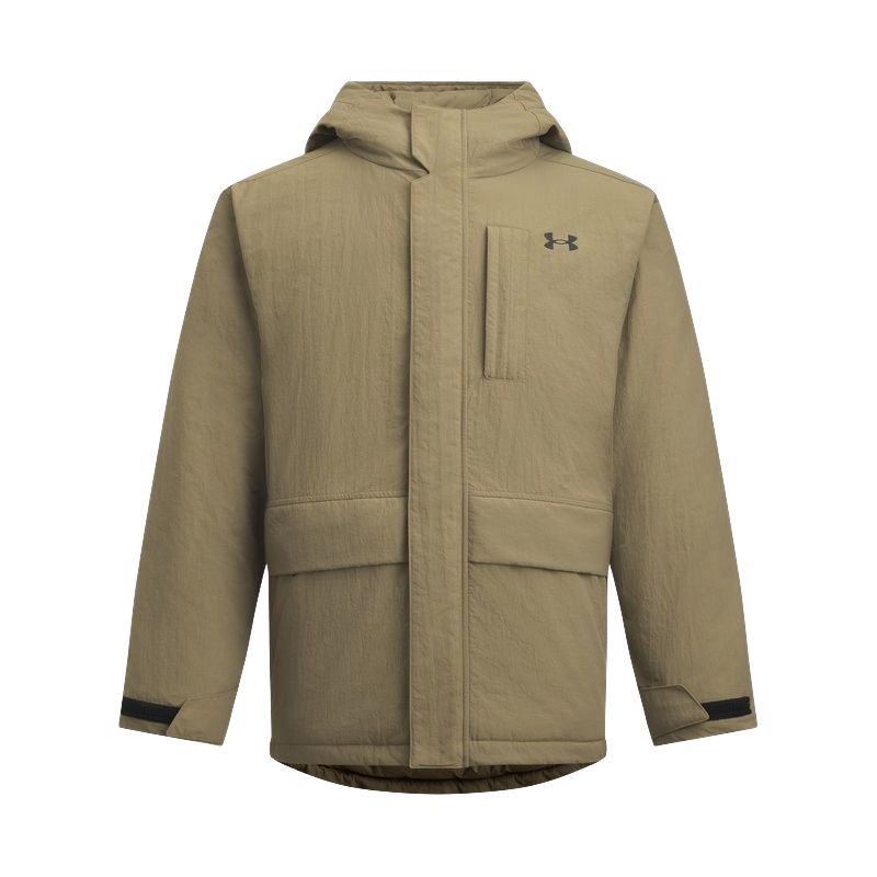 

Under Armour FW25 Functional Fashion Outdoor Sports Commuting Casual Comfortable Short Duck Down Hooded Zipper Warm Sports Down Jacket 6011316-251 XL
