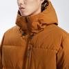 Asics Solid Color Hooded Woven Zip-Up Down Jacket Men Outerwear Brown 2031E447-200
