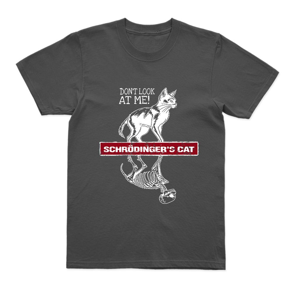 

Coolmind U0156-T2 Schrodinger S Cat Print Men T Shirt 100% Cotton Exclusive Cat Print Tshirt Cool Unisex Tee Shirts 2XL