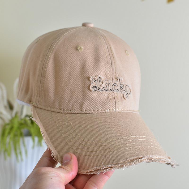 Unisex Letter Embroidery Washed Cotton Spring Summer Baseball Cap Men Women Outdoor Sports Snapback Hat Hip Hop Dad Trucker Caps