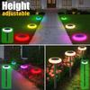 Colorful Solar Colorful Solar Lights Outdoor, Color Changing Solar Lights with Remote, Colorize Pathway Lights Solar Garden Lights for Landscape
