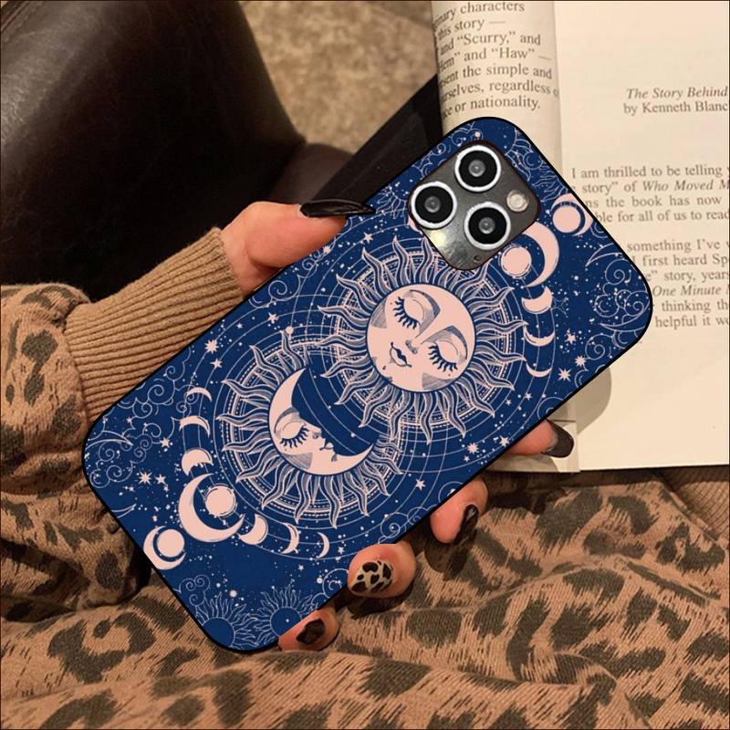 

Yinuoda Funny Sun Moon Face Phone Case for iPhone 11 12 13 mini pro XS MAX 8 7 6 6S Plus X 5S SE 2020 XR case iphone 12 mini