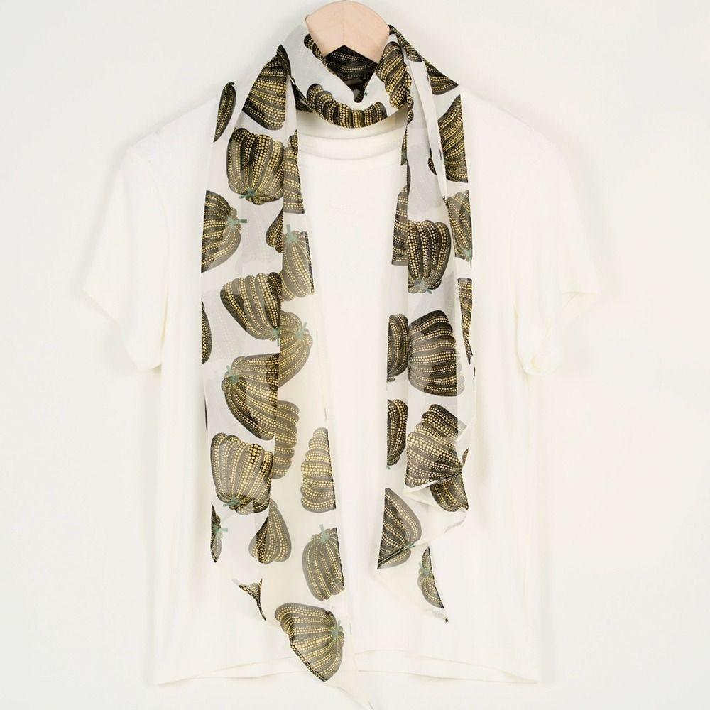 Decorative Women Lady Girls Neckerchief Thin Silk Scarf For Spring Summer Autumn