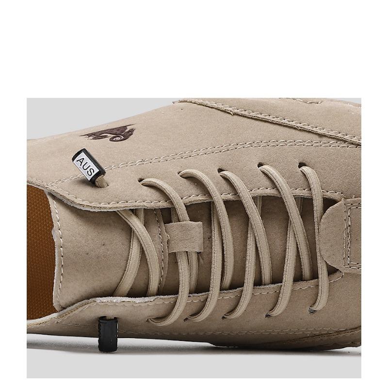 Men's Low Top Casual Sneakers Nude Color Flat Shoes Plus Size Lightweight Walking Footwear