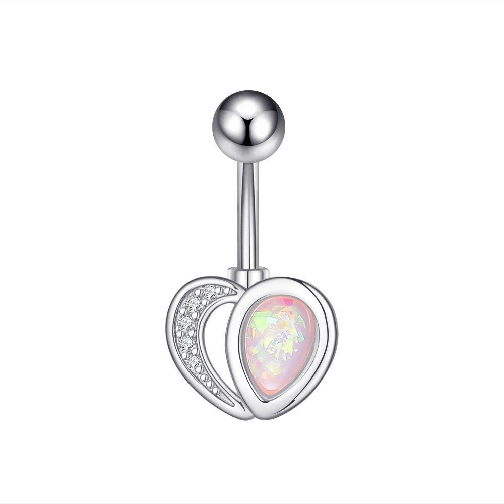 Butterfly Belly Piercings Stainless Steel Zircon Navel Ring Fashion Belly Button Rings  Girl