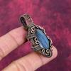 Labradorite Pendant Copper Wire Wrapped Pendant Handmade Jewelry Gemstone Pendant