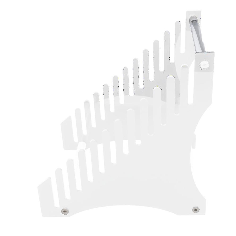 Clear View Acrylic Record Storage Black 12-slot Acrylic Rack Desktop Transparent Record Display Desktop Decor