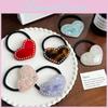 Beautiful Assorted Colors Heart Shaped Hair Clips And Scrunchies For Fashion Lovers