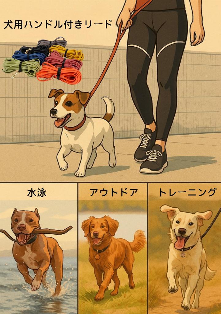 JoyFusion Dog PVC For Stain 1cm Freely For For Large and Small Easy To For Outdoor Yellow Lead, Material, Waterproof, Training, Resistant, Thick,