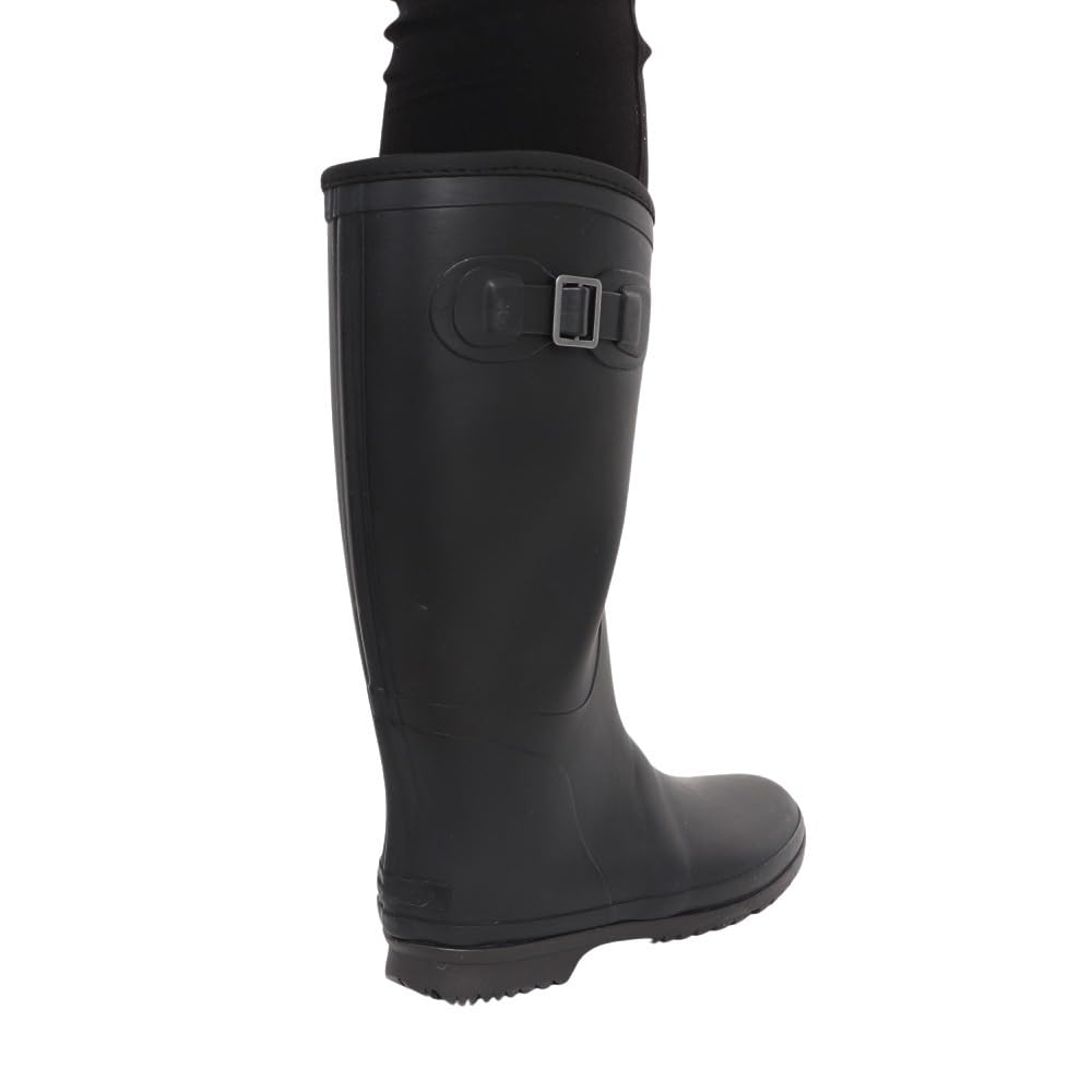 Moonstar MF FG07RL Rain Size 2E Women's Boots, Black, 24.0 Cm,