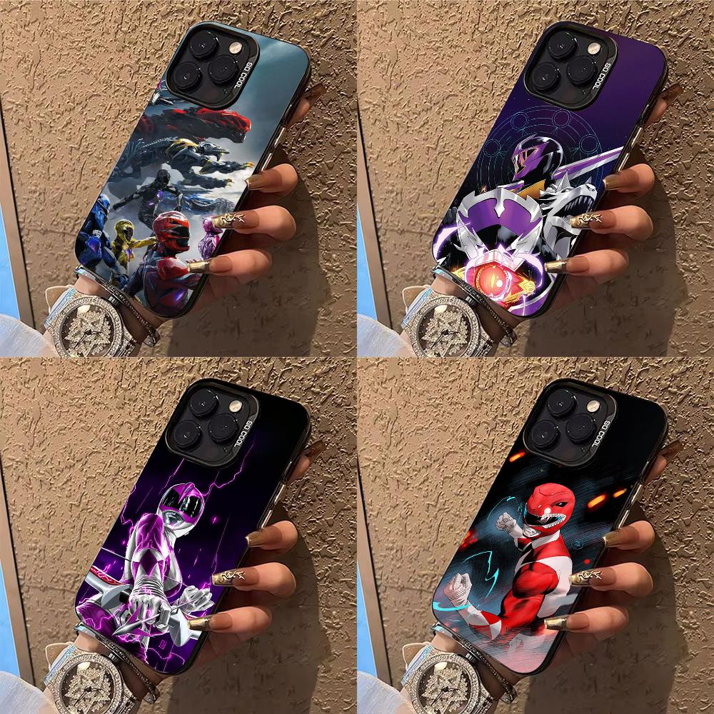 P-PowerS MMPR R-RangerS Phone Case Phone Case For iPhone 14 16 15 11 12 13 Pro Max Mini Plus Shockproof Cover