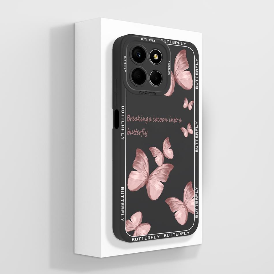 For Honor X8 X8A Case Creative Anime All Body Upgrade Soft Liquid Silicone Mobile Back Cover For Huawei Honor X 8 5G Protectors