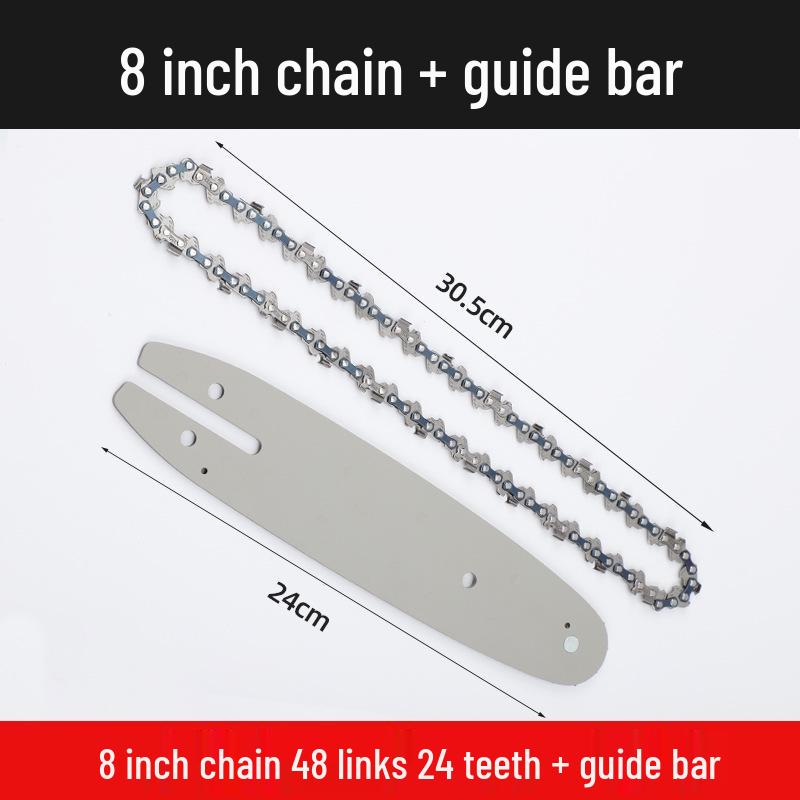 Universal Chainsaw Guide Bar & Chain: 4" & 16" for Gasoline & Lithium Electric Saws