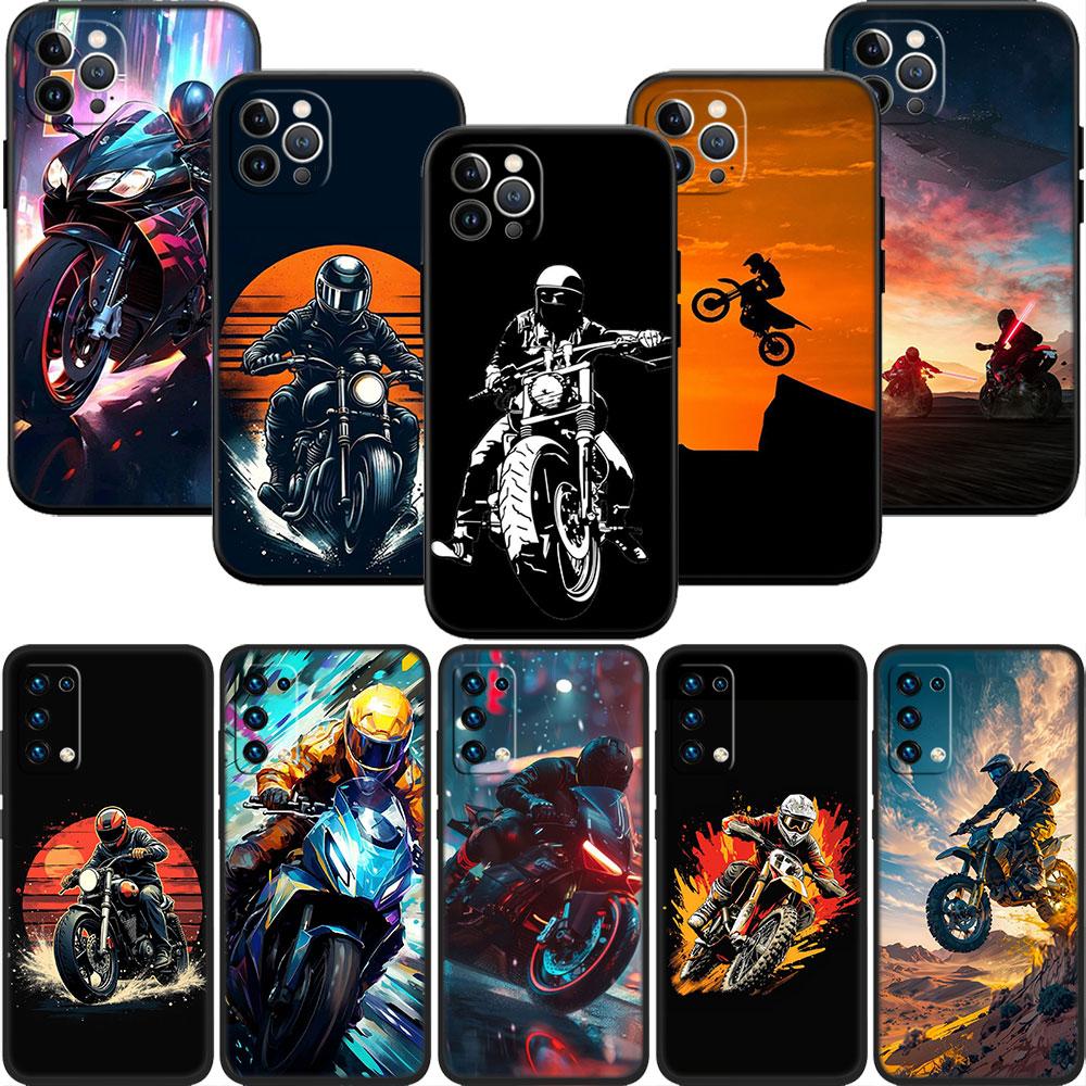 PP44 Motorcycle Racing Soft Shell Phone Case for Redmi Note 10 11 12 Pro Max 10S 10C 10T 11A 11S 12S 12C