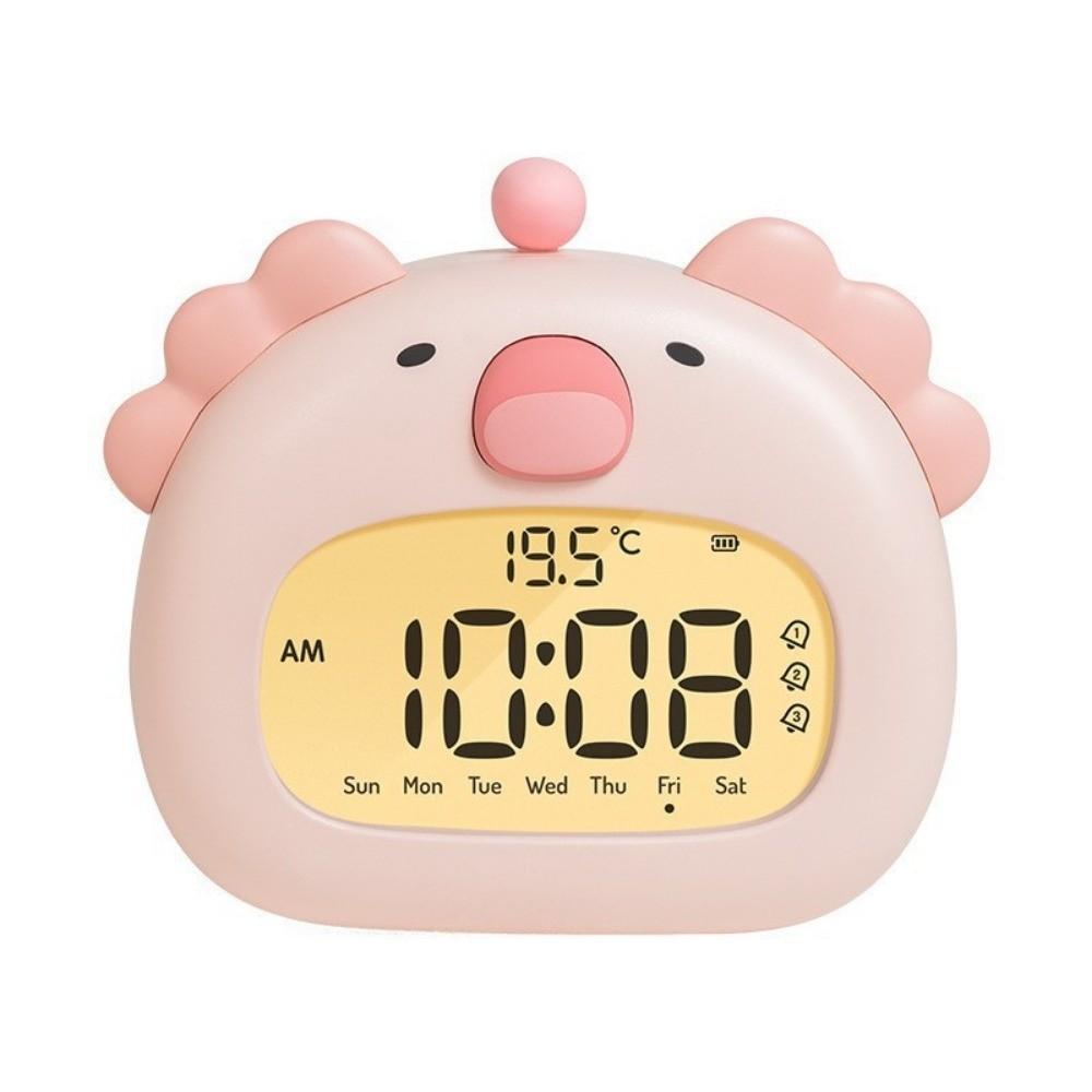 

Creative Mini Cartoon Alarm Clock 3 Set Alarms Time Planning Clock Desk Decoration Style 2