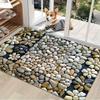 3D Pebble Doormat - Realistic Stone Design for a Natural Home Entrance, Perfect for Adding Texture and Style Indoors