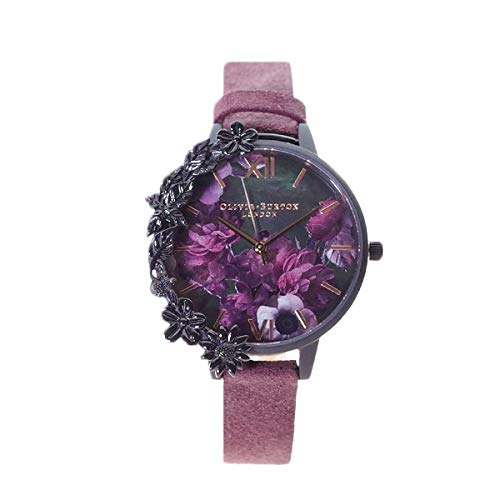 Часы Olivia Burton OB16AD44, Кварцевые, Черный/Бордовый [Женские] [Параллельный импорт]