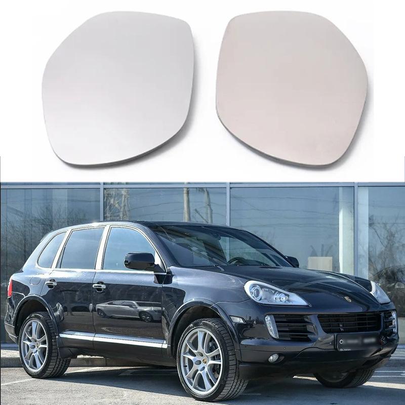 

Fits 07-10 Porsche Cayenne 957 Rearview Mirror Lens Replacement Heated Right