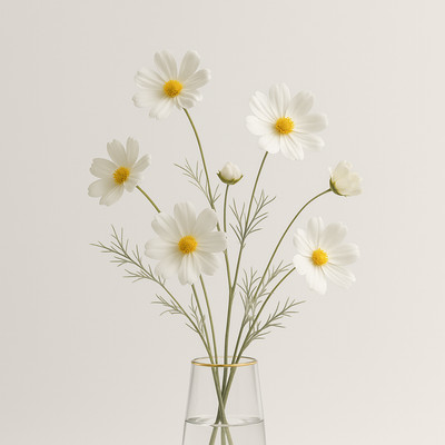 Művirág Vízálló valósághű selyemszövet százszorszépek Művirág dekoráció