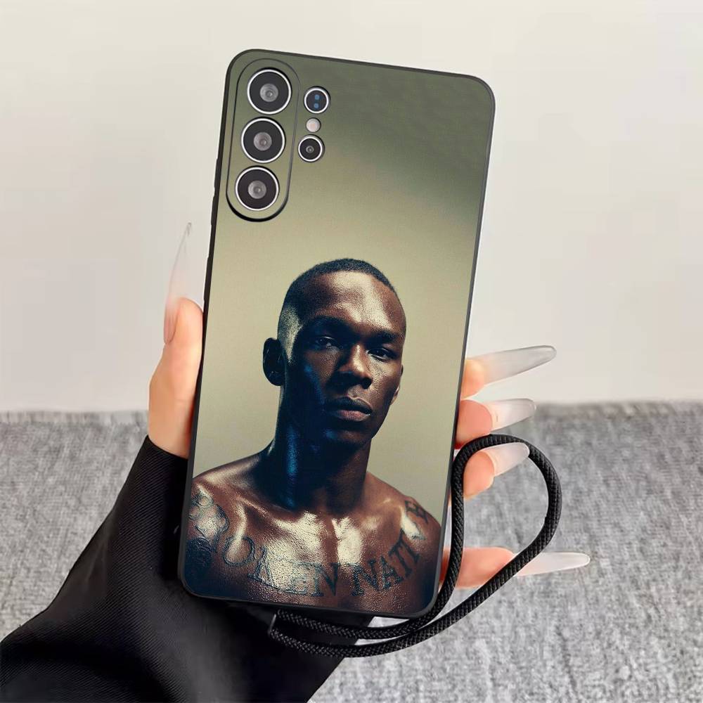 

I-Israel Adesanya Phone Case For Samsung S25,S24,S21,S22,S23,S30,Ultra,S20,Plus,Fe,Lite,Note,10,Black Cover Samsung S21 S305G
