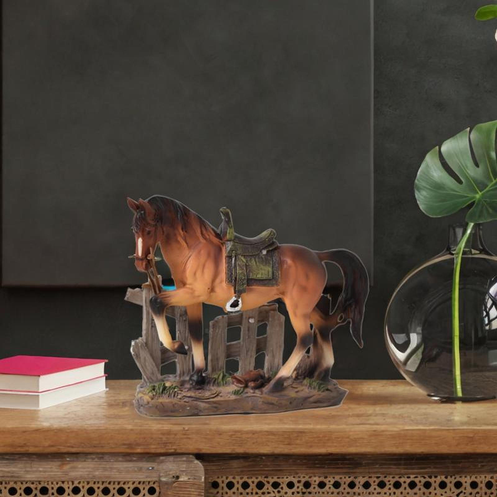 

Фигурка лошади, декоративное искусство, украшение для домашнего офиса коричневый