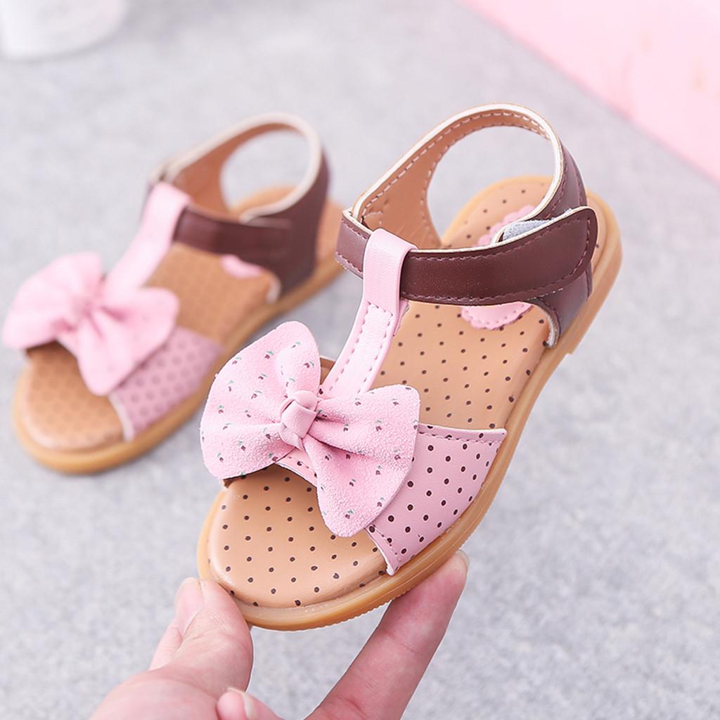 Kinder Kleinkind Säugling Baby Mädchen SchmetterlingKnoten Single Prinzessin Sandalen Schuhe