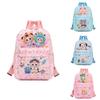 Cartoon Three Baby Pattern Backpack Large Capacity Shoulders Bag Children Gift