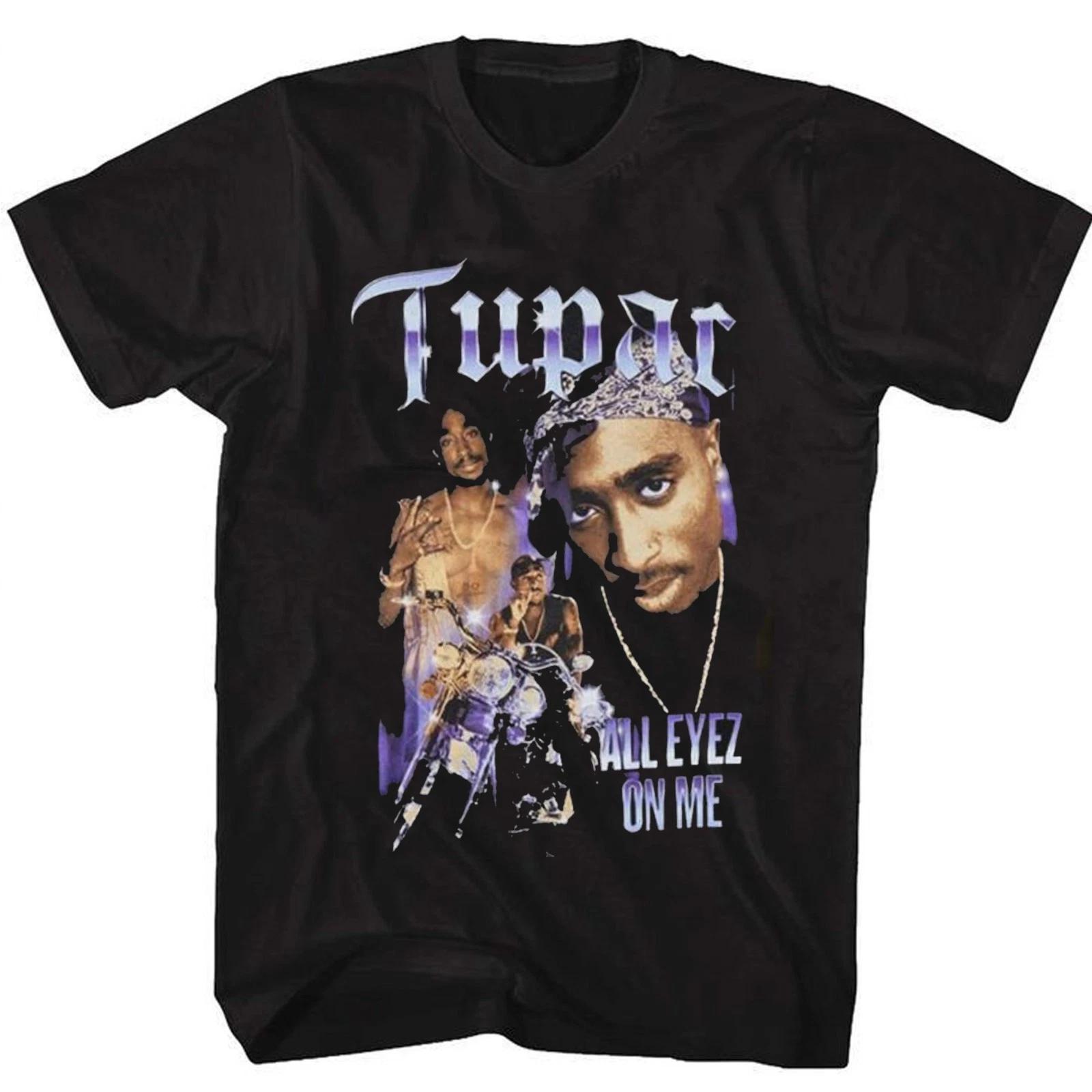 Винтажная футболка с рэпером Тупаком, футболка 2Pac All Eyez On Me, Ретро футболка-мемориал Тупака S