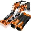 For YAMAHA DT125 DT 125 Motorcycle DT125 Lever Adjustable Brake Clutch Levers Handlebar Handle Grips 1987-2006 2005 2006