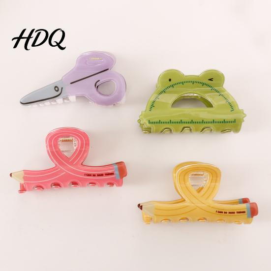 Anti-slip Hair Claw Thick Built-in Spring Claw Transparent Soft Acrylic Shower